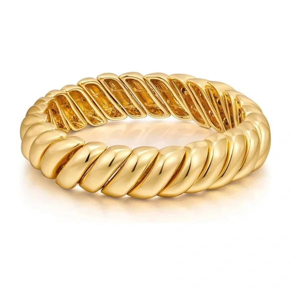New! Gold Bracelet Croissant Bracelet - Picture 1 of 3